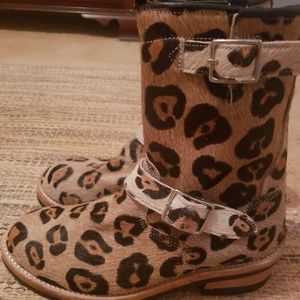 Cheetah boots womens size 9 9 1/2